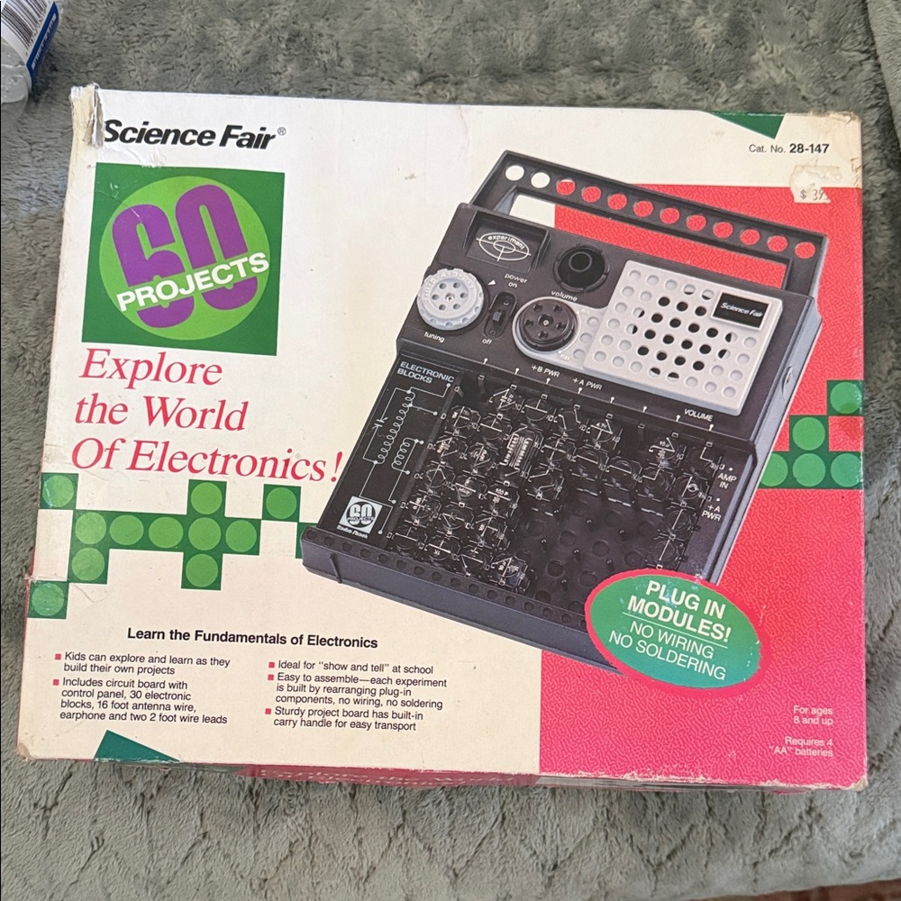 Science Fair Electronics Project Kit - Black